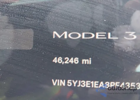 2023 Tesla Model 3 Rear-Wheel Drive из США, поврежденный, VIN 5YJ3E1EA8PF435365